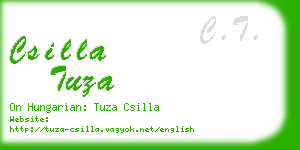 csilla tuza business card